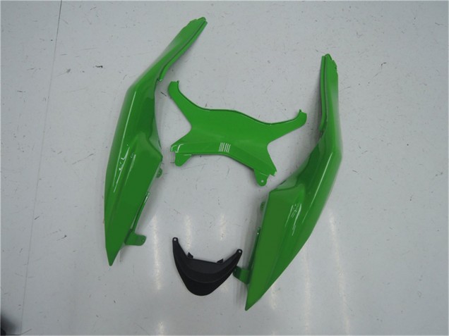 2009-2012 Kawasaki ZX6R Motorcycle Fairing Kits - Green Glossy Black UK Manufacturers