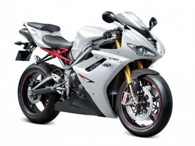 2009-2012 Triumph Daytona 675 Triple Motorcycle Fairings - Pearl White Black UK Manufacturers