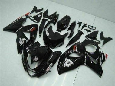 2009-2016 Suzuki GSXR 1000 Motorcycle Fairings - Glossy Black Red Beacon Motul UK Manufacturers