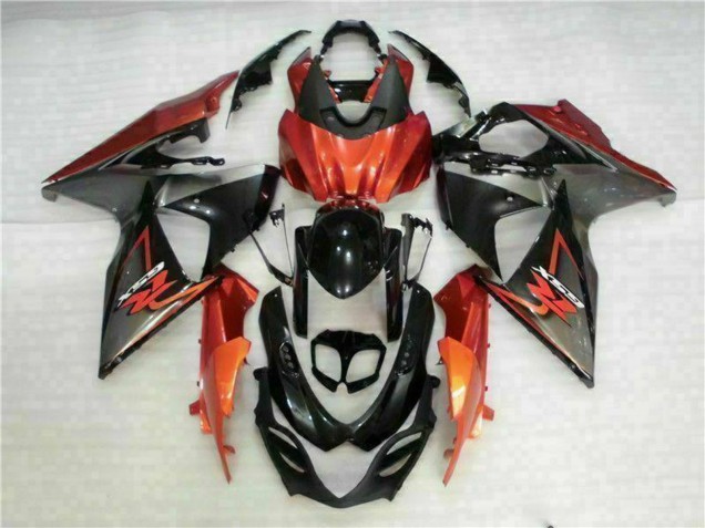 2009-2016 Suzuki GSXR 1000 Motorcycle Fairings - Orange Glossy Black UK Manufacturers