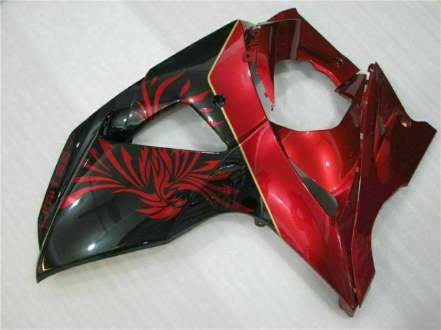 2009-2016 Suzuki GSXR 1000 Motorcycle Fairings - Red Glossy Black UK Manufacturers