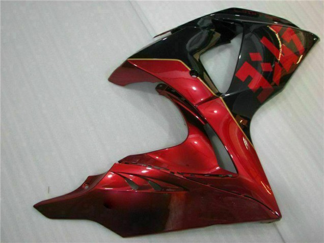 2009-2016 Suzuki GSXR 1000 Motorcycle Fairings - Red Glossy Black UK Manufacturers