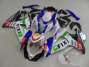 2009-2016 Suzuki GSXR 1000 Motorcycle Fairings - White Blue Green Yellow Red Fixi UK Manufacturers