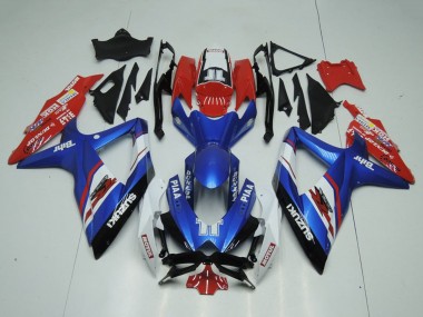 2009-2016 Suzuki GSXR 1000 Motorcycle Fairings - Blue Red White Piaa Motul UK Manufacturers