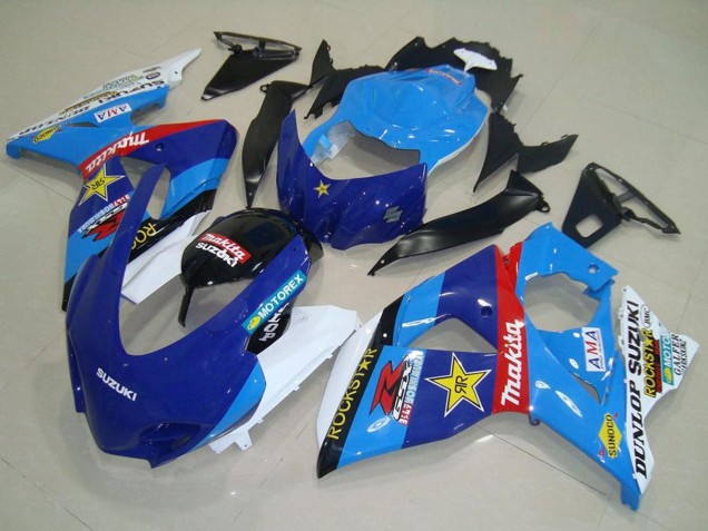 2009-2016 Suzuki GSXR 1000 Motorcycle Fairings - Blue White Red Black Rockstar Racing UK Manufacturers