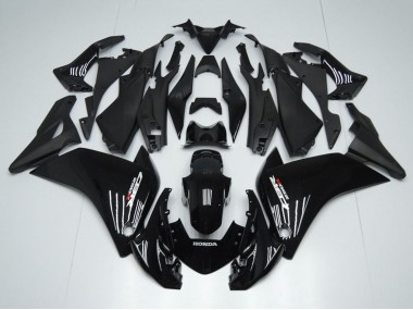 2011-2015 Honda CBR250RR Motorcycle Fairings - Glossy Black Matte Black UK Manufacturers