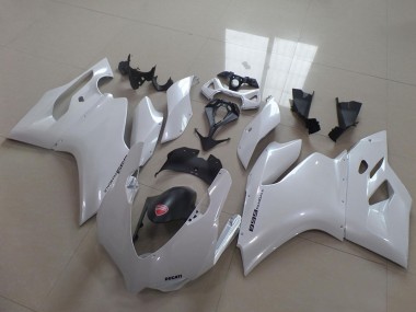 2011-2014 Ducati 1199 Motorcycle Fairings - White Black UK Manufacturers