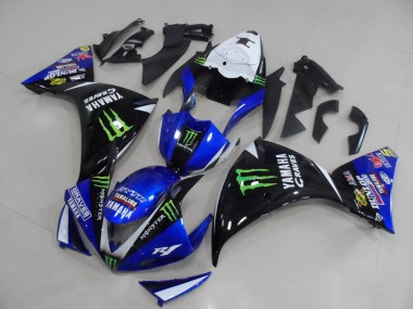 2012-2014 Yamaha YZF R1 Motorcycle Fairings - White Blue Glossy Black Green Graves Yamalube Monster UK Manufacturers