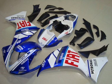 2012-2014 Yamaha YZF R1 Motorcycle Fairings - White Blue Red Fiat UK Manufacturers