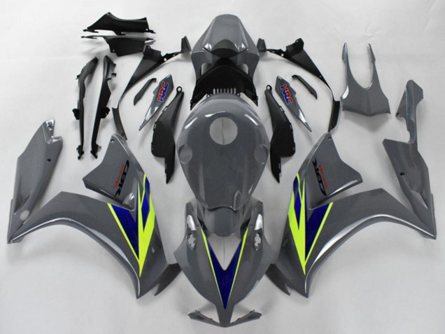 2012-2016 Honda CBR1000RR Motorcycle Fairings - Nardo Grey Blue Fluo Yellow UK Manufacturers