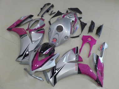 2012-2016 Honda CBR1000RR Motorcycle Fairings - Silver Pink Glossy Black UK Manufacturers