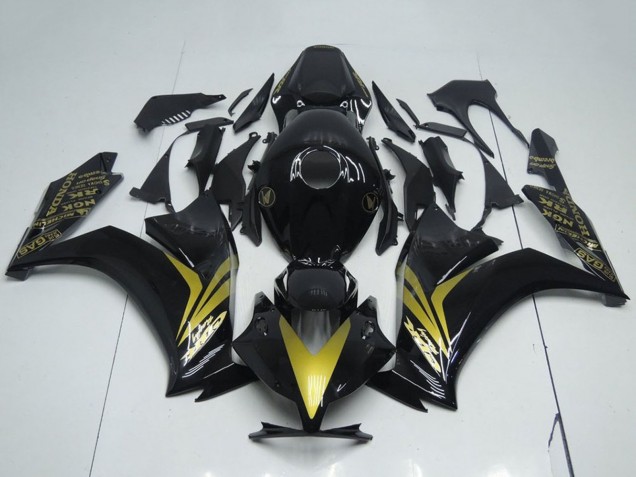 2012-2016 Honda CBR1000RR Motorcycle Fairings - Glossy Black Gold UK Manufacturers