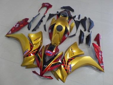 2012-2016 Honda CBR1000RR Motorcycle Fairings - Gold Red HRC UK Manufacturers