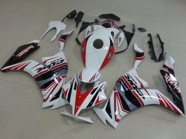 2012-2016 Honda CBR1000RR Motorcycle Fairings - White Red Silver Black One Heart UK Manufacturers