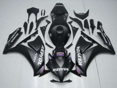 2012-2016 Honda CBR1000RR Motorcycle Fairings - Matte Black White Repsol HRC UK Manufacturers