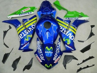2012-2016 Honda CBR1000RR Motorcycle Fairings - Blue Yellow Green MoviStar Castrol UK Manufacturers