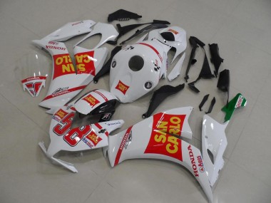 2012-2016 Honda CBR1000RR Motorcycle Fairing - White Red Yellow San Carlo UK Manufacturers