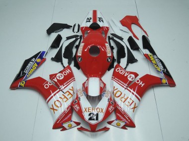 2012-2016 Honda CBR1000RR Motorcycle Fairings - White Red Glossy Black Xerox 21 UK Manufacturers