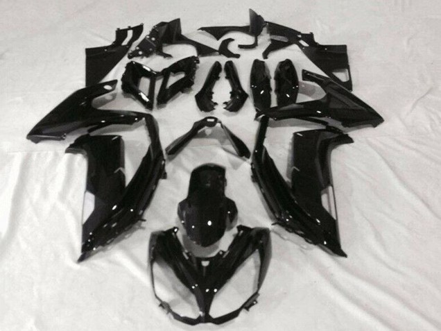 2012-2016 Kawasaki EX650 Motorcycle Fairings - Glossy Black UK Manufacturers