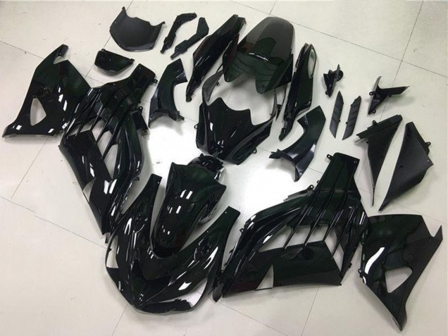 2012-2024 Kawasaki ZX14R ZZR1400 Motorcycle Fairings - Glossy Black UK Manufacturers
