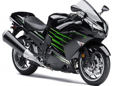 2012-2024 Kawasaki ZX14R ZZR1400 Motorcycle Fairings - Glossy Black Matte Black Green UK Manufacturers