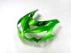 2012-2024 Kawasaki ZX14R ZZR1400 Motorcycle Fairing - Green Glossy Black UK Manufacturers