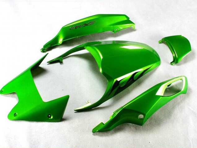 2012-2024 Kawasaki ZX14R ZZR1400 Motorcycle Fairing - Green Glossy Black UK Manufacturers