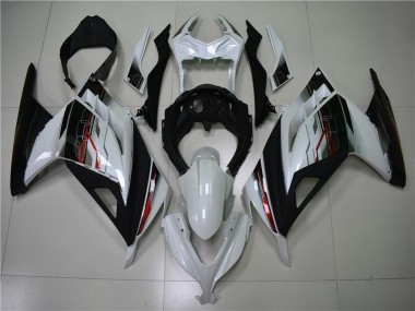 2013-2024 Kawasaki Ninja 300 EX300R Motorcycle Fairing - White Red Black UK Manufacturers