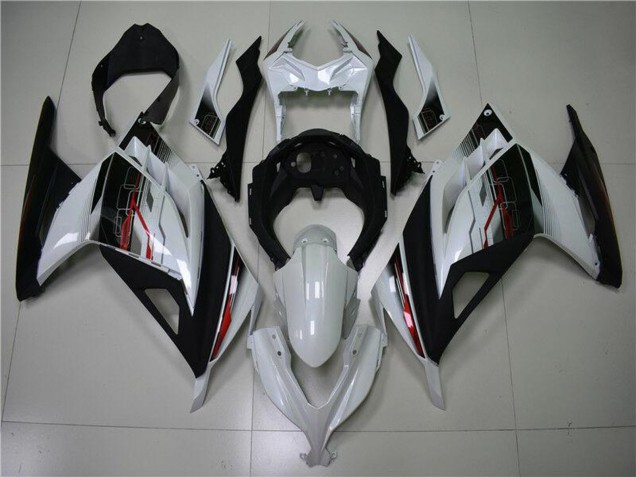 2013-2024 Kawasaki Ninja 300 EX300R Motorcycle Fairing - White Red Black UK Manufacturers