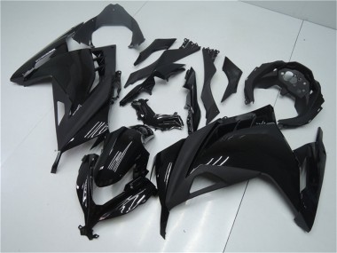 2013-2024 Kawasaki Ninja 300 EX300R Motorcycle Fairings - Glossy Black Matte Black UK Manufacturers
