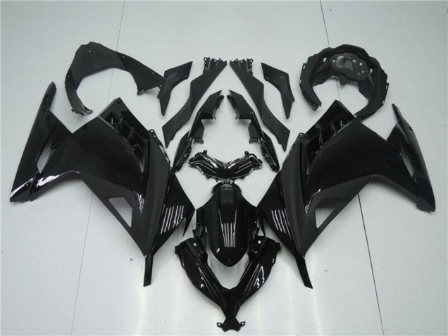 2013-2024 Kawasaki Ninja 300 EX300R Motorcycle Fairings - Glossy Black Matte Black UK Manufacturers