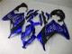 2013-2024 Kawasaki Ninja 300 EX300R Motorcycle Fairings - Blue Black White Flame UK Manufacturers