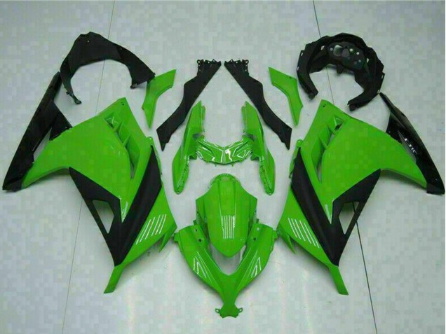 2013-2024 Kawasaki Ninja 300 EX300R Motorcycle Fairings - Green Black UK Manufacturers