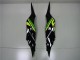 2013-2018 Kawasaki ZX6R Motorcycle Fairings - Green Yellow Glossy Black Matte Black UK Manufacturers