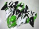 2013-2018 Kawasaki ZX6R Motorcycle Fairings - Green White Glossy Black UK Manufacturers