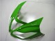 2013-2018 Kawasaki ZX6R Motorcycle Fairings - Green White Glossy Black UK Manufacturers