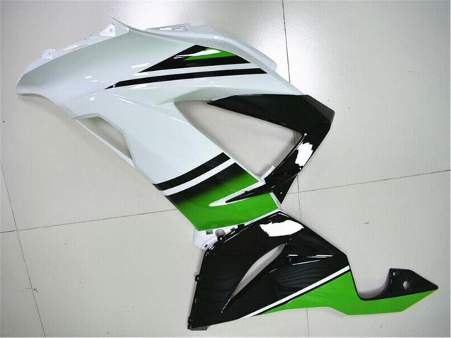 2013-2018 Kawasaki ZX6R Motorcycle Fairings - Green White Glossy Black UK Manufacturers