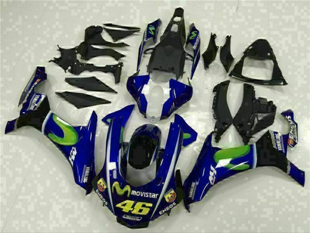 2015-2019 Yamaha YZF R1 Motorcycle Fairings - Blue Silver Black Green MoviStar UK Manufacturers