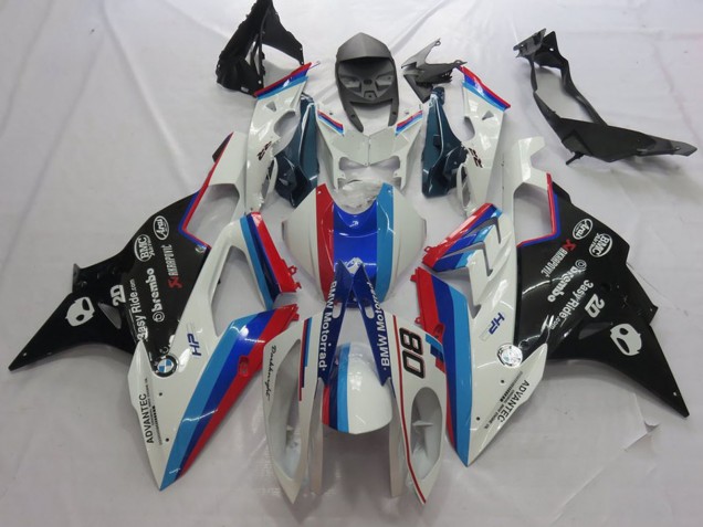 2015-2016 BMW S1000RR Motorcycle Fairings - White Red Blue Glossy Black Motorrad UK Manufacturers