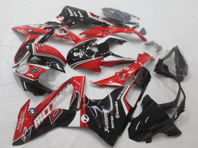 2015-2016 BMW S1000RR Motorcycle Fairing - White Red Glossy Black UK Manufacturers