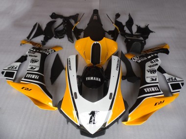 2015-2019 Yamaha YZF R1 Motorcycle Fairings - Orange White Black Motul YSP UK Manufacturers