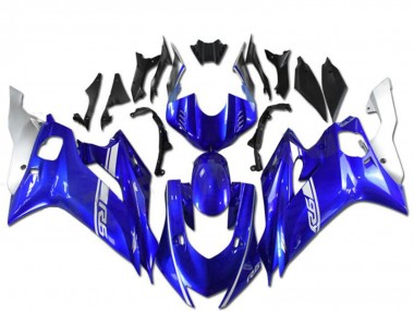 2017-2023 Yamaha YZF R6 Motorcycle Fairings - Blue Silver UK Manufacturers