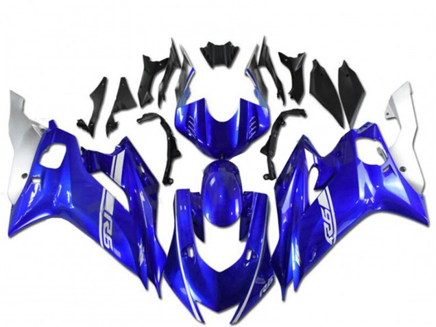 2017-2023 Yamaha YZF R6 Motorcycle Fairings - Blue Silver UK Manufacturers