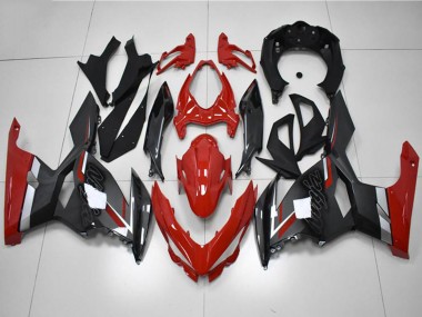 2018-2024 Kawasaki EX400 Motorcycle Fairings - Red Grey Black UK Manufacturers