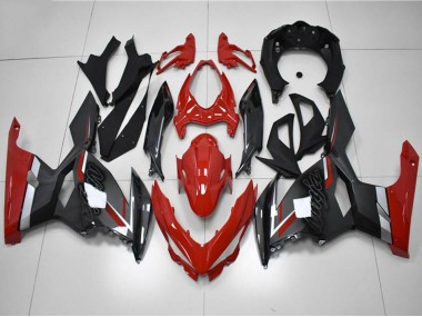 2018-2024 Kawasaki EX400 Motorcycle Fairings - Red Grey Black UK Manufacturers