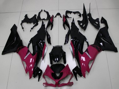 2019-2022 Kawasaki ZX6R Motorcycle Fairings - Purple Glossy Black UK Manufacturers