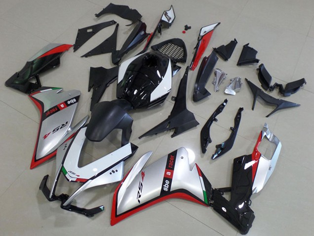 2012-2018 Aprilia RS4 50 125 Motorcycle Fairing - Silver Red Glossy Black UK Manufacturers