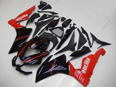 2009-2015 Aprilia RSV4 1000 Motorcycle Fairings - Glossy Black Red UK Manufacturers