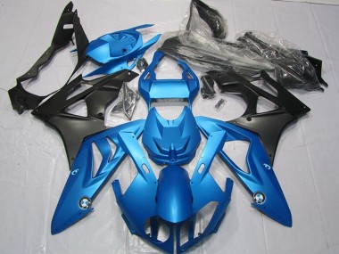 2009-2014 BMW S1000RR Motorcycle Fairings Kits - Blue Matte Black UK Manufacturers