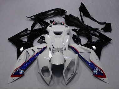 2009-2014 BMW S1000RR Motorcycle Fairings - White Blue Glossy Black UK Manufacturers